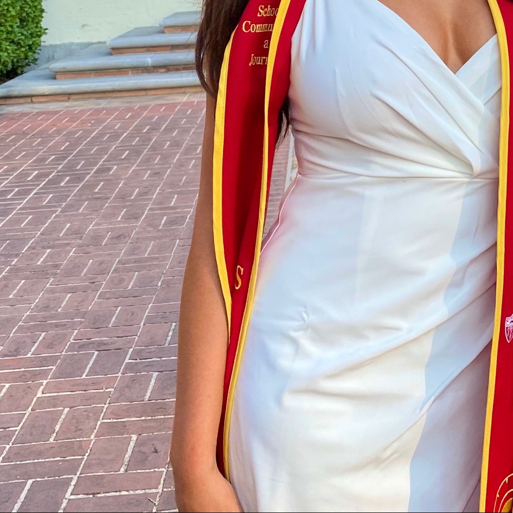 Windsor white tight mini dress.